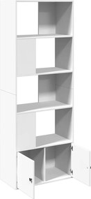 vidaXL Βιβλιοθήκη Λευκή 70x36x189 εκ. από Επεξεργασμένο Ξύλο