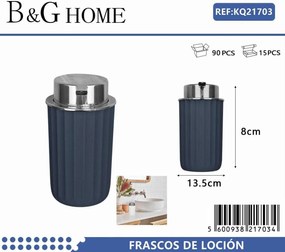 Θήκες κρεμοσάπουνου Dispenser πλαστικές - Σετ 5pcs - Blue - 21703
