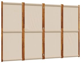 Διαχωριστικό Δωματίου με 4 Πάνελ Taupe 280 x 180 εκ. - Μπεζ-Γκρι