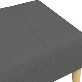 vidaXL Υποπόδιο Σκούρο Γκρι 77x55x31 εκ. Υφασμάτινο