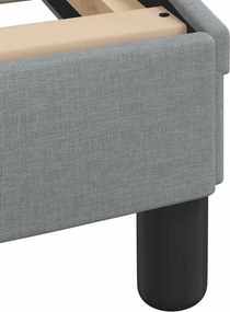 vidaXL Σκελετός Κρεβατιού Dover Γκρι 100x190 εκ Υφασμάτινο