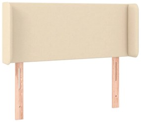 vidaXL Κεφαλάρι με Πτερύγια Κρεμ 103x16x78/88 εκ. Υφασμάτινο