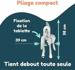 Καρεκλακι φαγητου μωρου Bambisol Μπεζ