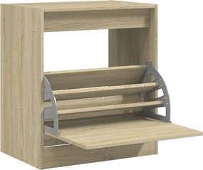 vidaXL Παπουτσοθήκη Sonoma Δρυς 60x42x69 εκ. από Επεξεργασμένο Ξύλο