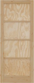 vidaXL Εσωτερική Πόρτα Φυσικό 86 x 211 cm Κόντρα πλακέ