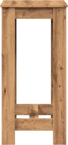 vidaXL Τραπέζι Μπαρ Αρτισιανή Δρυς 51x50x103,5 εκ. Επεξ. Ξύλο