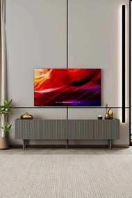 Έπιπλο Τηλεόρασης Γκρι CLORAME 160x29x20