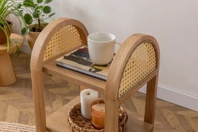 Κομοδίνο Δαπέδου με Δύο Επίπεδα από -Δρυς 35x30x62 cm
