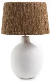 Επιτραπέζιο Φωτιστικό Fajra Seagrass White Beige (37x37x64) Soulworks 0880008