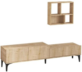 Σύνθεση Τηλεόρασης Lott 393MRD1110 180x35x50cm Oak