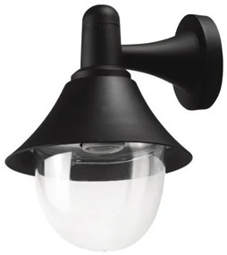 Απλίκα Φωτιστικό Τοίχου 1xE27 Πλαστικό IP44 LP-220 Heronia Lighting-42-0025-Μαύρο 42-0025