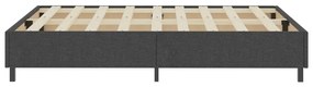 vidaXL Πλαίσιο Κρεβατιού Boxspring Γκρι 160 x 200 εκ. Υφασμάτινο