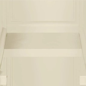 vidaXL Πλαστικό Ντουλάπι Angora Λευκό 40 x 43 x 125εκ. με Σχέδιο Ξύλου
