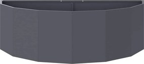 vidaXL Γλάστρα Ανθρακί 120 x 60 x 35 cm Ατσάλι