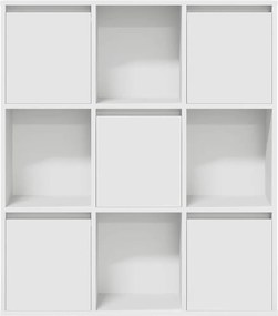 vidaXL Βιβλιοθήκη Λευκή 89x24x101,5 εκ. από Επεξεργασμένο Ξύλο