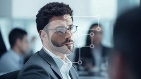 Intra Συλλεκτικό Ξύλινο Παζλ Plywood 4mm - Επιχειρηματική συνάντηση σε εξέλιξη Σε Ξύλινο Κουτί - Διαστάσεις Puzzle: 10x10 cm – 25 κομμάτια