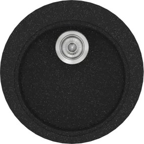 Sanitec Classic 316 (48×48) - Γρανιτένιος νεροχύτης - Granite BLACK