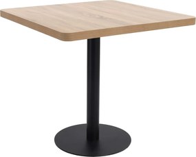 vidaXL Τραπέζι Bistro Ανοιχτό Καφέ 80 x 80 εκ. από MDF