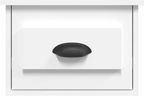 vidaXL Κομοδίνο Επιτοίχιο Λευκό 41,5 x 36 x 28 εκ.