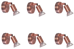 SE 140-C1 (x6) Saba Packet Copper adjustable spotlight+