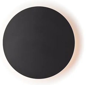 Φωτιστικό Επίτοιχο Aca ZM1724LEDWB ECLIPSE Μαύρο Ματ (Black Mat) 3000K