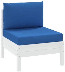 vidaXL Μαξιλάρια Παλέτας 2 τεμ. Μπλε από Ύφασμα Oxford