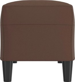 vidaXL Πάγκος Καφέ 100x35x41 εκ. από Συνθετικό Δέρμα