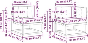 vidaXL Σειρά Καναπέ Εξωτερικού 6 pcs Άσπρο και Ανθρακί Πολυεστέρας