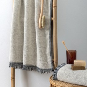 Πετσέτα Σώματος (70x140) Palamaiki Towels Iggy 600gsm Εκρού,Γκρι