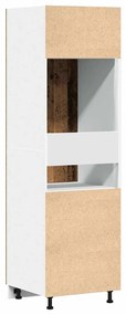 Ντουλάπι ψυγείου Παλιό ξύλο 60x57x207 cm Ξύλινο μηχανουργείο - Καφέ