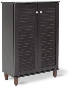 Παπουτσοθήκη-ντουλάπι SANTO 10 ζεύγων χρώμα wenge 60x34,5x91,5εκ 60x34.5x91.5 εκ.