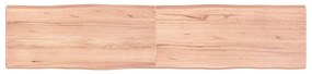 Επιφ Τραπεζιού Αν Καφέ 180x40x(2-6)εκ.Ακατέργ. Μασίφ Ξύλο Δρυός - Καφέ