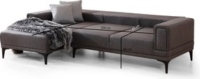 Corner Sofa-Bed Horizon Left - Dark Grey Dark Grey