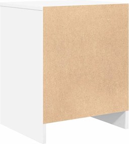 vidaXL Κομοδίνα 2 τεμ. με Συρτάρι Λευκά 40x34x50 εκ.