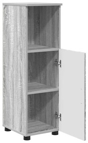 vidaXL Σετ Επίπλων Μπάνιου με πόρτα 3 pcs Γκρι sonoma 61 x 35 x 64 εκ.