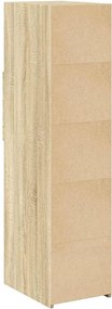 vidaXL Ντουλάπι Sonoma Δρυς 30x42,5x124 εκ. από Επεξεργασμένο Ξύλο
