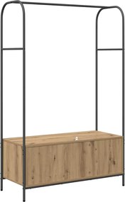 vidaXL Ράφι Ρούχων Καφέ δρυς 100 x 44 x 160 εκ Επεξεργασμένο ξύλο