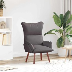 vidaXL Χαλαρωτική Καρέκλα Γκρι Ψεύτικο Δέρμα