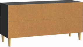 vidaXL Ντουλάπι TV 102 x 34,5 x 50 εκ. Μαύρο Επεξεργασμένο Ξύλο