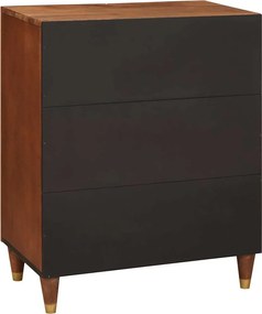 vidaXL Πλαϊνό γραφείο Καφέ 60 x 33 x 75 cm Στερεό ξύλο μάνγκο