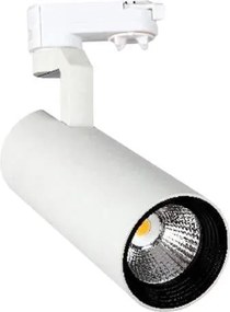 Σποτ ράγας 9W LED Σωληνωτό Τριφασικό Roll Λευκό