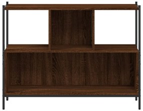vidaXL Βιβλιοθήκη Καφέ Δρυς 102x28x77,5 εκ. από Επεξεργασμένο Ξύλο