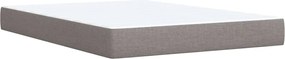 vidaXL Κρεβάτι Boxspring με Στρώμα Taupe 140x200 εκ. Υφασμάτινο
