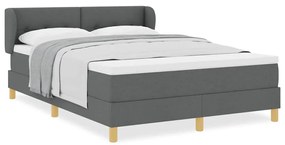 vidaXL Κρεβάτι με Ελατήρια και Στρώμα Κρεμ 90x200 εκ Υφασμα με στρώμα