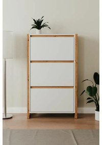 Παπουτσοθήκη Λευκό Eik 70 x 25 x 125 cm