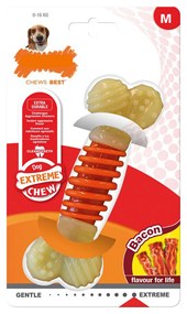 Μασητικό Οδοντοφυΐας Σκύλου Nylabone Extreme Chew Pro Action Bacon Μέγεθος M Nylon
