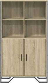 vidaXL Ντουλάπι Sonoma Δρυς 79,5x35,5x137,5 εκ. Επεξεργασμένο Ξύλο