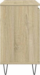 vidaXL Ντουλάπι Μπάνιου Sonoma Δρυς 58 x 33 x 60 εκ. από Επεξεργ. Ξύλο