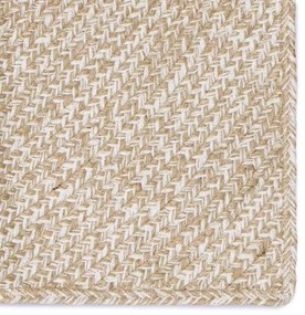 vidaXL Χαλί Φυσικό και Λευκό 200 x 290 εκ. Γιούτα