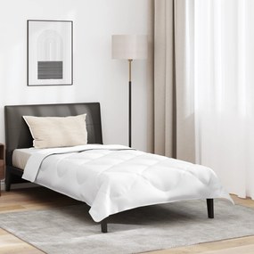 vidaXL Πάπλωμα με μαξιλάρι Λευκό 135 x 220 εκ. Μικροΐνες
